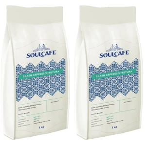 Zestaw 2x SoulCafe Brasil Espresso Mistura kawa ziarnista 1kg