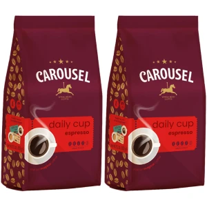 Zestaw 2x Carousel Coffee Daily Cup Espresso kawa ziarnista 1kg