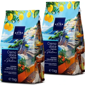 Astra Positano Zestaw 2 x 1kg kawa ziarnista (2x 1000g) Italiano