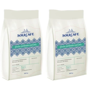 Zestaw 2x SoulCafe Brasil Espr. Mistura kawa ziarnista 500g