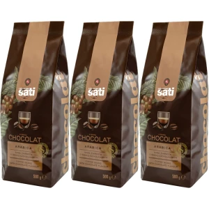 Zestaw 3x Sati Czekoladowa kawa ziarnista 500g