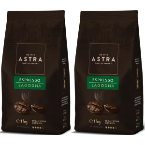 Astra Łagodna Espresso Zestaw 2 x 1kg kawa ziarnista