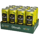Zestaw 12x Dilmah napój herbaciany o smaku cytrynowym z ekstraktem z czarnej herbaty puszka 330ml
