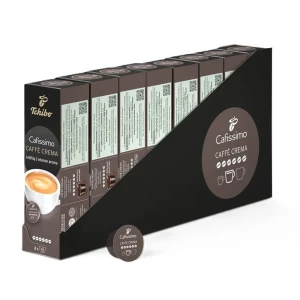 Zestaw 8x Tchibo Kawa Cafissimo Caffe Crema Kraftig Intense 10 kapsułek