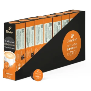 Zestaw 8x Tchibo Kawa Cafissimo Caffe Crema Rich Aroma 10 kapsuł