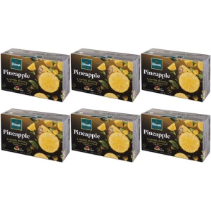 Zestaw 6x Dilmah Pinneaple Ananas Ex20 herbata ekspresowa z zawieszką