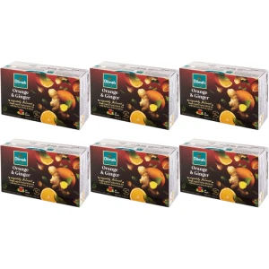Zestaw 6x Dilmah Orange-Ginger Ex20 z zawieszką