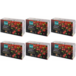 Zestaw 6x Dilmah Cherry i Almond EX20 herbata z zawieszką