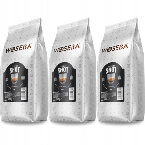 Zestaw 3x Woseba Caffeine Shot 1kg kawa ziarnista