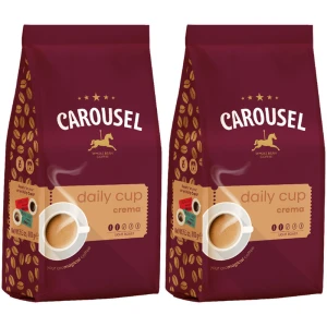 Zestaw 2x Carousel Coffee Daily Cup Crema kawa ziarnista 1kg