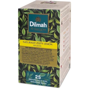 Dilmah Naturally Zesty Lemon 25 torebek herbata owocowa kopertowana EX25
