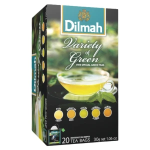 Dilmah Variety Green herbata zielona kopertowana 20 kopert