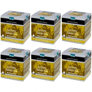 Zestaw 6x Dilmah Exceptional Ceylon Green Tea 20x2g