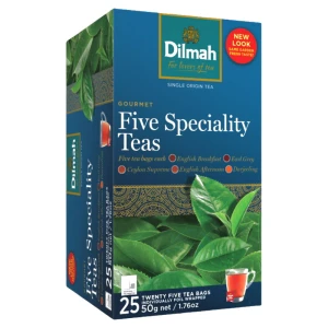 Dilmah Variety Black, Five Speciality Teas herbaty czarne kopertowane 25 kopert