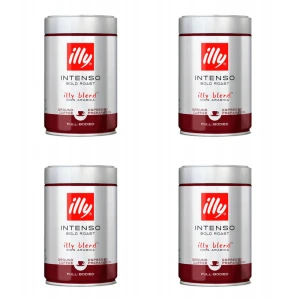 Zestaw 4x Illy Intenso 250g kawa mielona puszka