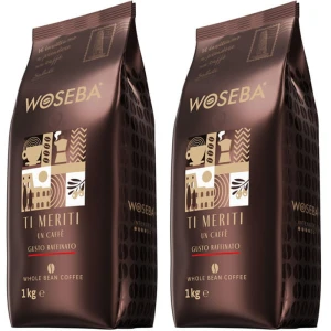 Zestaw 2x Woseba Ti Meriti Gusto Raffinato 1kg kawa ziarnista