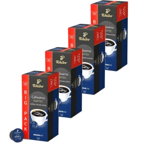 Zestaw 4x Tchibo Kawa Cafissimo Kaffee Kraftig Intense Aroma 30 kapsuł