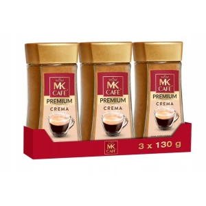 Mk Cafe Crema Kawa Rozpuszczalna Słoik Zestaw 3x130g