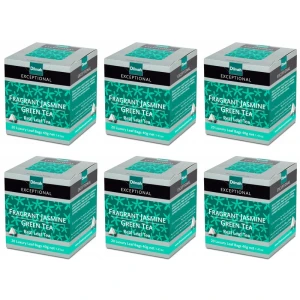 Zestaw 6x Dilmah Exceptional Fragrant Jasmine Green Tea herbata ekspresowa 20x2g