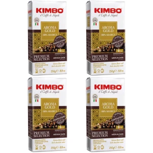 Zestaw 4x Kimbo Aroma Gold 250g kawa mielona