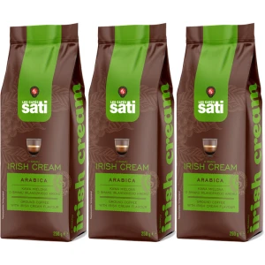 Zestaw 3x Sati Irish Cream 250g kawa mielona