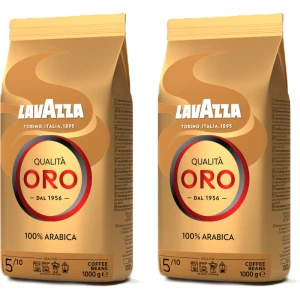 Lavazza Qualita Oro 1kg kawa ziarnista zestaw 2 x 1000g