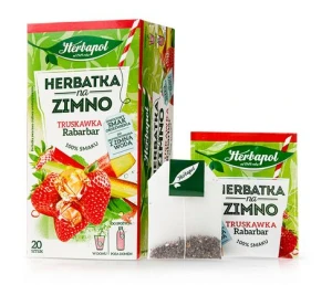 Herbapol Herbatka na Zimno Truskawka Rabarbar Ex20 herbata ekspresowa owocowa