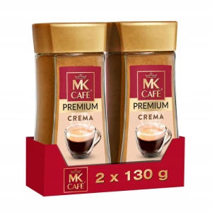 Mk Cafe Crema Kawa Rozpuszczalna Słoik Zestaw 2x130g