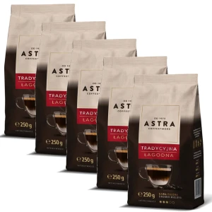 Zestaw 5x Astra Tradycyjna Łagodna 250g kawa mielona