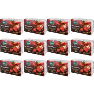 Zestaw 12x Dilmah Strawberry Ex20 herbata z zawieszką