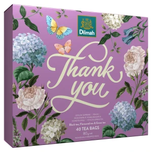Dilmah Thank You 40x2g zestaw na Dzień Mamy kolor różowy