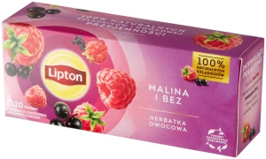 Lipton Herbatka owocowa malina i bez 32g 20 torebek