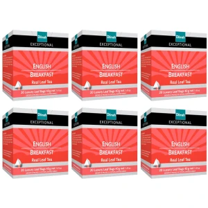 Zestaw 6x Dilmah Exceptional English Breakfast herbtata ekspresowa 20x2g