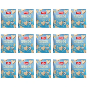 Inka Serdeczne Owsiane serduszka musli z kokosem Zestaw 15 szt x 50g