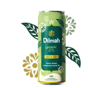 Dilmah napój herbaciany o smaku jaśminowyn z ekstraktem z zielonej herbaty puszka 330ml