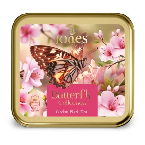 Jones Butterfly Puszka Różowa, herbata czarna ekspresowa 80ex