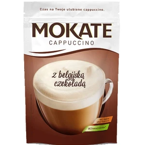Mokate kawa cappucino 110g torebka czekolada belgijska