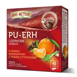 Big-Active Herbata czervvono Pu-Erh Mandorynka Trawa Cytrynowa EX40TBx1.8g