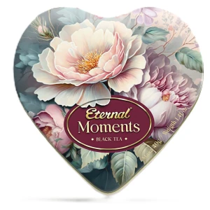 Eternal Moments Heart, Puszka Bordowa, herbata czarna liść 40g