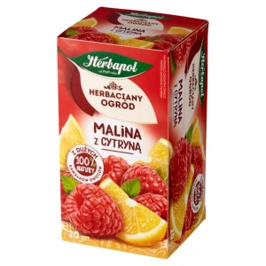 Herbapol Herbaciany Ogród Malina Cytryna Ex20 herbata ekspresowa owocowa