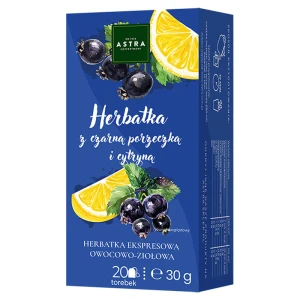 Astra Herbatka z Czarną Porzeczką i Cytryną, 20 torebek,herbata owocowo-ziołowa