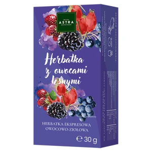 Astra Herbatka z Owocami Leśnymi, 20 torebek, herbata owocowo-ziołowa