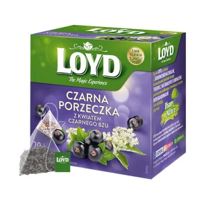 Loyd Tea Czarna Porzeczka Kwiat Bzu Ex20 herbata ekspresowa owocowa
