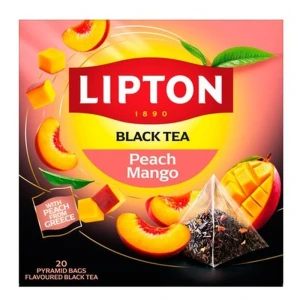 Lipton Peach Mango herbata ekspresowa 20 piramidek