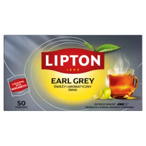 Lipton Earl Grey Herbata czarna 75g 50 torebek
