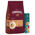 Carousel Coffee Daily Cup Crema kawa ziarnista 500g + Praliny Mozart