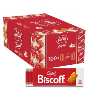 Biscoff Lotus Herbatniki karmelizowane 300 szt - ZESTAW 6 op po 50 ciastek