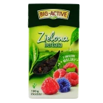 Big-Active Zielona z Maliną 100g herbata liściasta