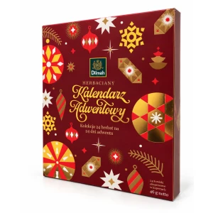 Dilmah Kalendarz Adwentowy Bordowy 46g 