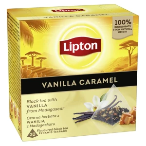 Lipton Vanilla Caramel herbata ekspresowa 20 piramidek